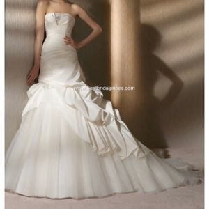 NWT San Patrick Taffeta &Tulle Pickup Wedding Gown